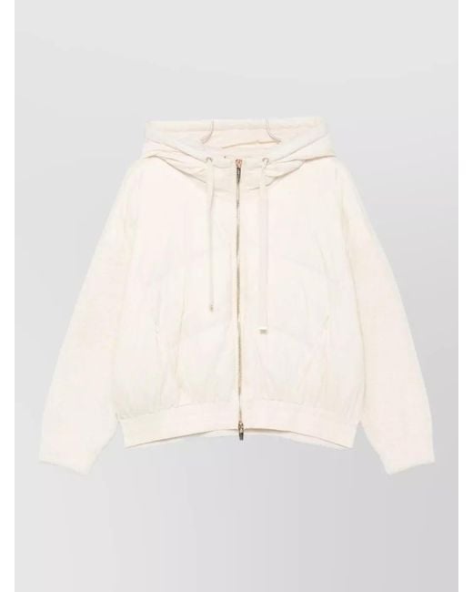 Twinset Natural Silk Bomber Jacket