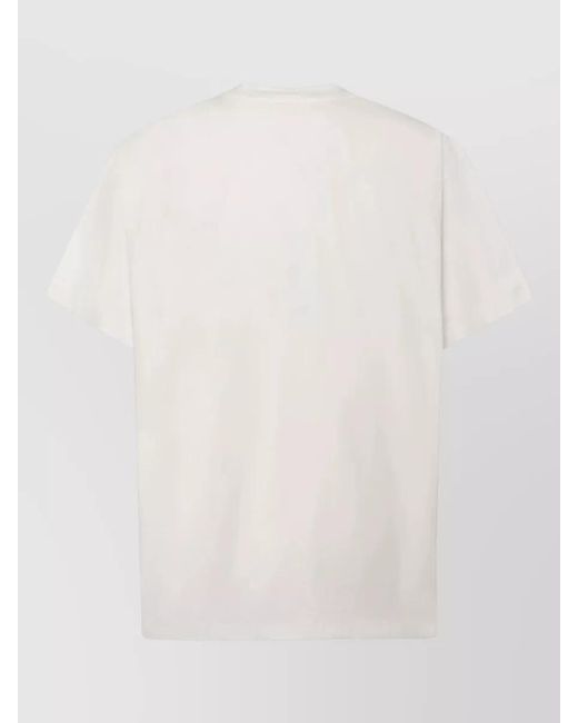 MM6 by Maison Margiela Natural Graphic Print Cotton T-Shirt for men