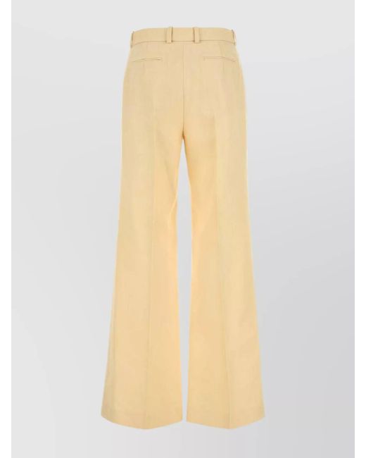 Chloé Natural Wide-Leg Trousers