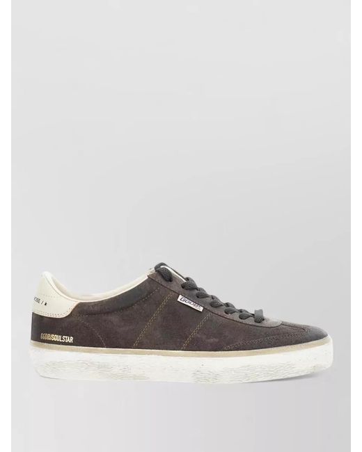 Golden Goose Deluxe Brand Gray Leather Low-Top Sneakers for men