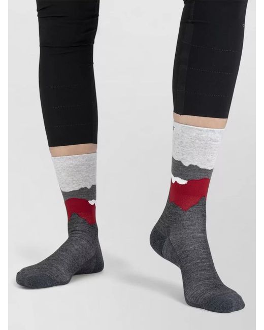 Lamunt White Martha Merino Tencel Seamless Mid Calf Socks