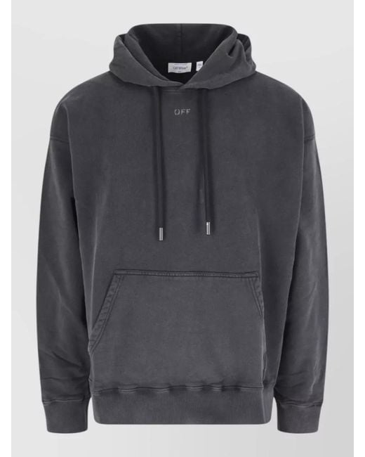 Off-White c/o Virgil Abloh Gray Cotton Sweatshirt for men