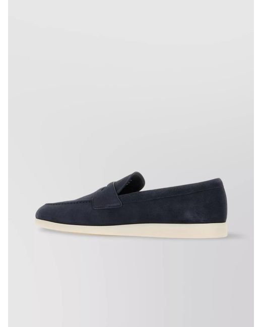 Church's Blue Suede Loafers for men