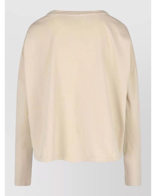 Ma'ry'ya Natural Short-Sleeve Sweatshirt