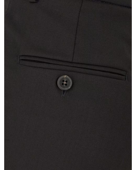 Weekend by Maxmara Black Virgin Wool Tailored Trousers
