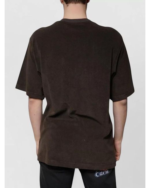 Dolce & Gabbana Black Cotton Crew Neck Short-Sleeve T-Shirt for men