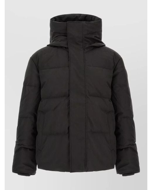 Canada Goose Black Seymour Hooded Parka Casual Fit Coat for men