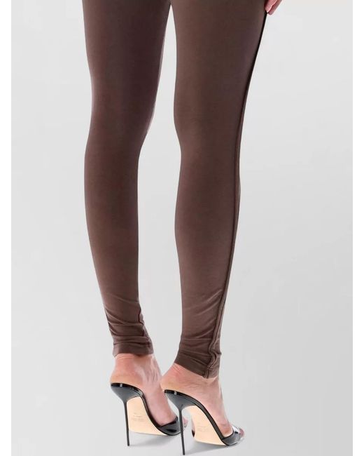 OTTOLINGER Brown Leggings Stretch Fit Elastic Waistband Seams