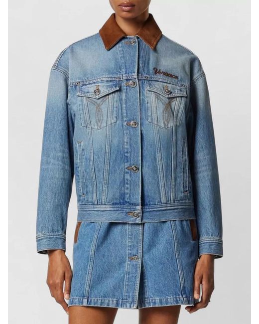 Versace Blue Denim Jacket