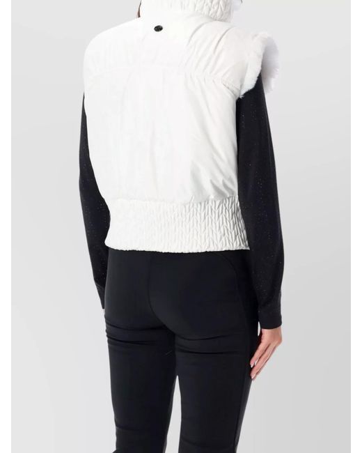 Goldbergh White Reversible Faux Fur Vest