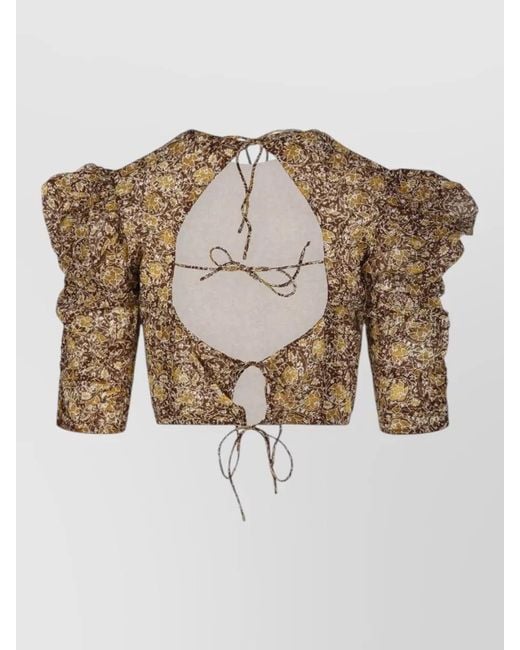 Isabel Marant Brown Cotton Top