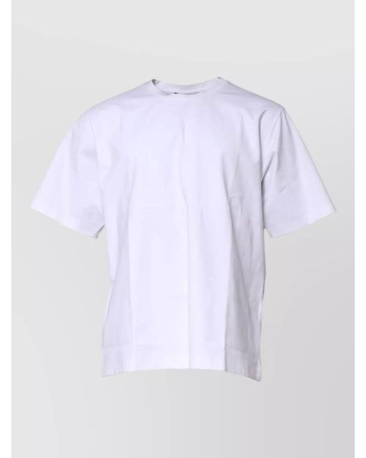 Dolce & Gabbana White Cotton Crew Neck Short Sleeve T-Shirt for men