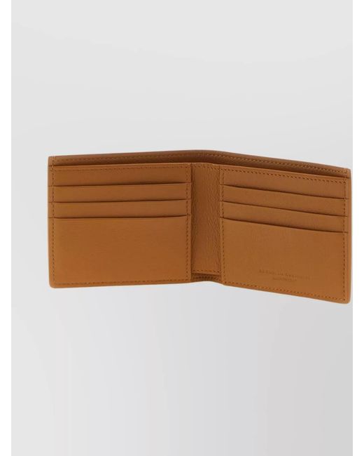 Brunello Cucinelli Brown Soft Nubuck Bi-Fold Wallet for men
