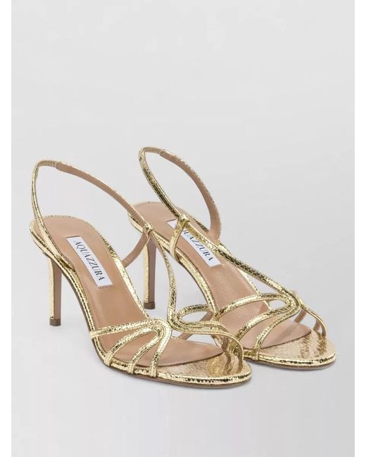 Aquazzura Natural Leather Talk To Me 75Mm Sandals