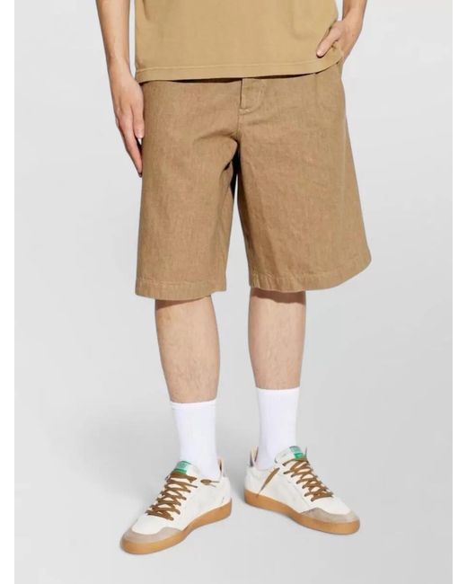 Jacquemus Natural Cotton Bermuda Shorts for men