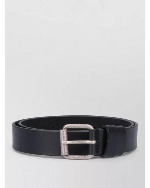 Aspesi Gray Belts Adjustable Length Metal Buckle Multiple Holes