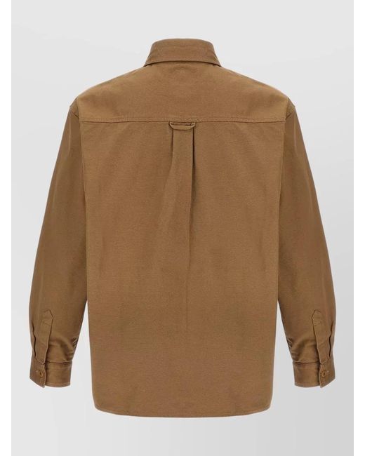 Carhartt Brown Cotton Overshirt Jacket for men