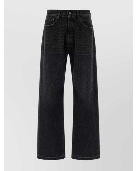 Maison Margiela Black Denim High-Rise Straight-Leg Jeans for men