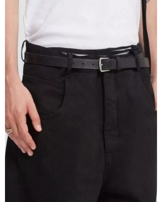 Ann Demeulemeester Gray Willow Slim Belt Calf Leather Adjustable
