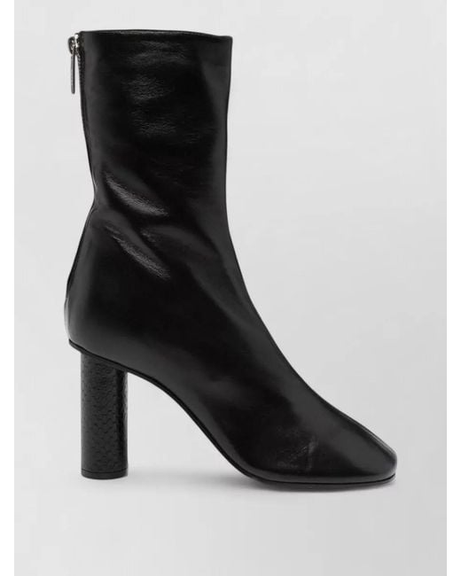 Paris Texas Black Alice Leather Ankle Boots Pointed Toe