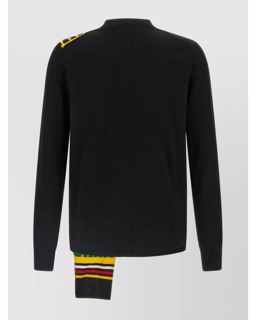 Comme des Garçons Blue Intarsia Jumper for men