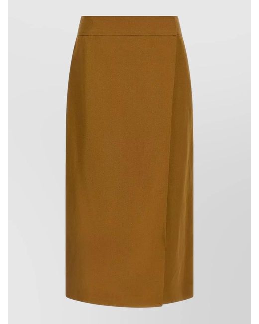 Alberto Biani Natural Wrap Skirt