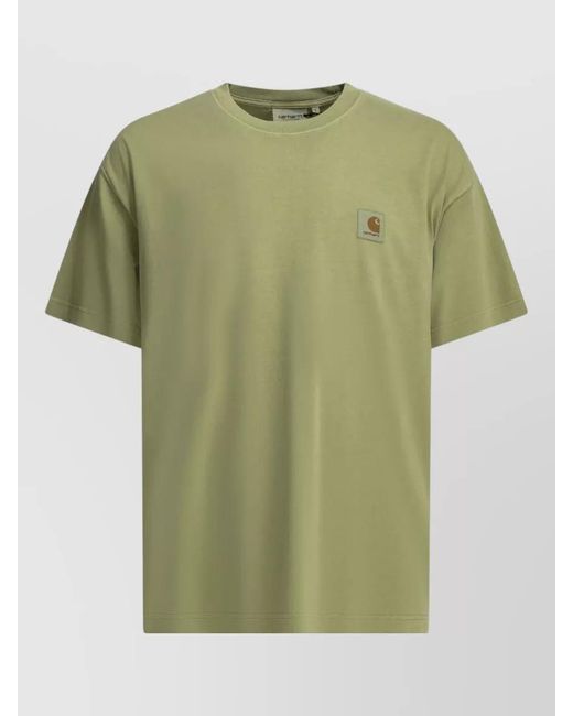 Carhartt Green Cotton Oversized Crew-Neck T-Shirt for men