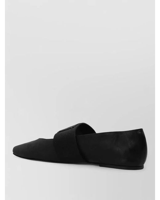 Givenchy White Square Ballerina Loafers Pointed Toe Strap