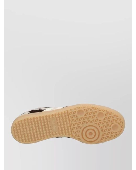 Adidas Originals Red Cow Print Low Top Sneakers Gum Sole