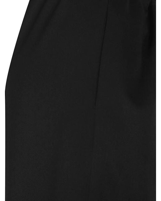 The Row Black Delano Tailored Pant Cuffed Hem Design