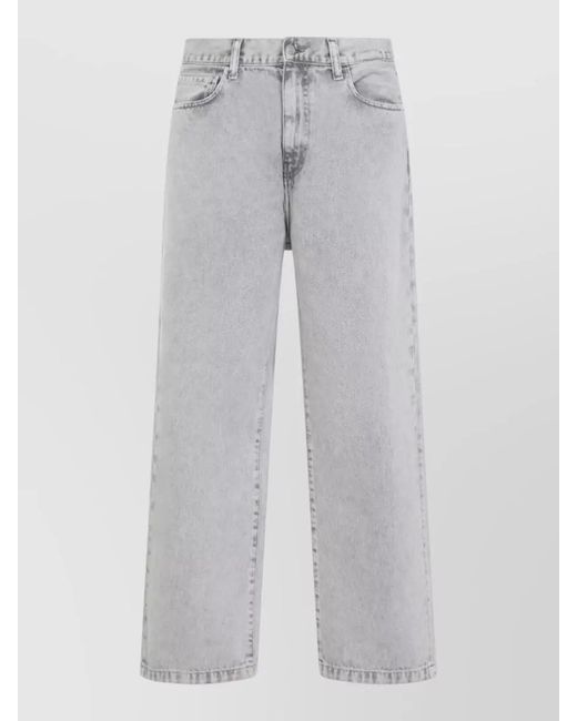 Carhartt Gray Landon Trousers Belt Loops Five Pocket for men