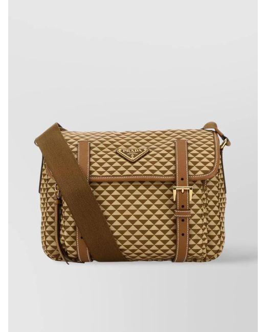 Prada Natural Re-Edition Recycled Polyamide Shoulder Bag