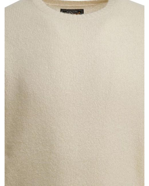 Beams Plus Natural Cashmere Silk Jumper for men