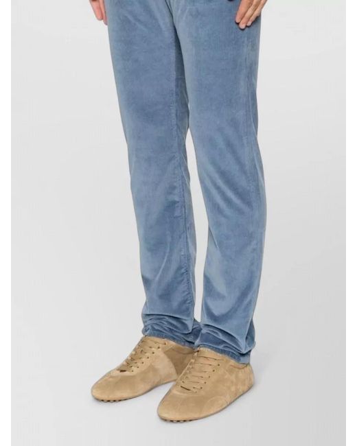 Jacob Cohen Black Corduroy Slim-Fit Jeans for men