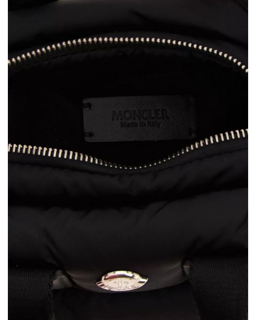 Moncler Black Micro Caradoc Nylon Crossbody Bag