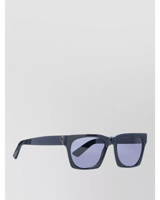 Facehide Gray Sunglasses Dark Lenses Hard Case Rectangular Frame