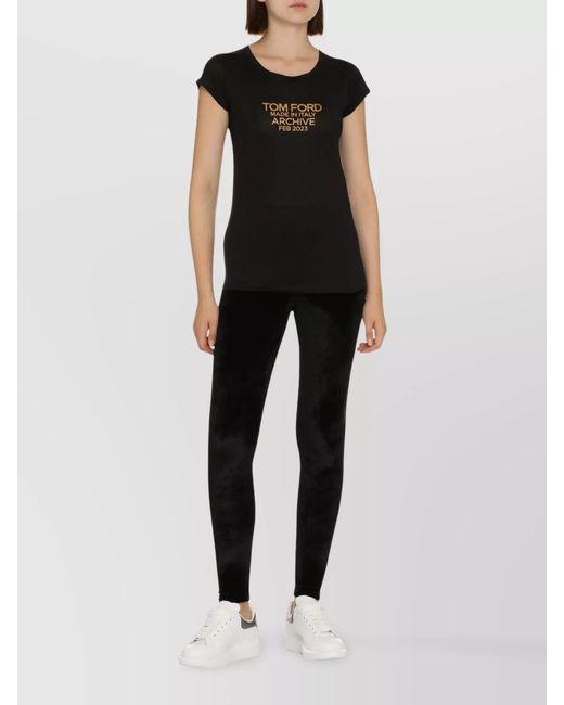 Tom Ford Black Silk T-Shirt