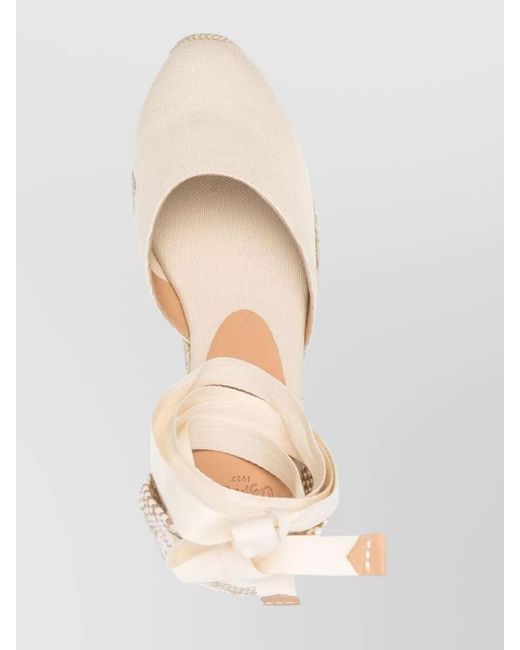 Castaner Natural Canvas Wedge Espadrilles