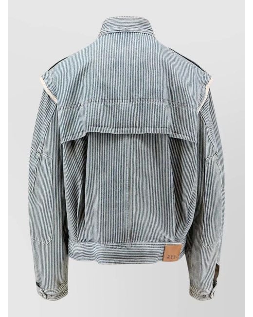 Isabel Marant Gray Cotton Twill Oversized Jacket