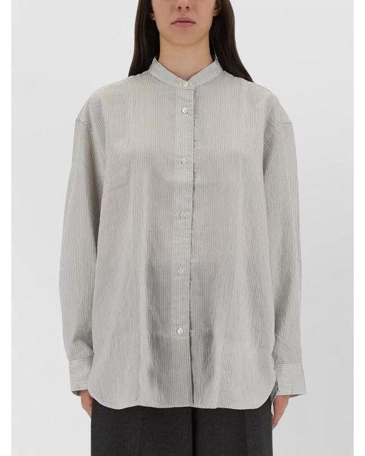 Studio Nicholson Gray Striped Shirt