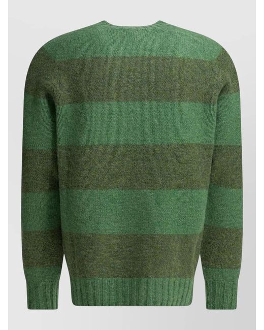 Beams Plus Green Wool Jumper for men