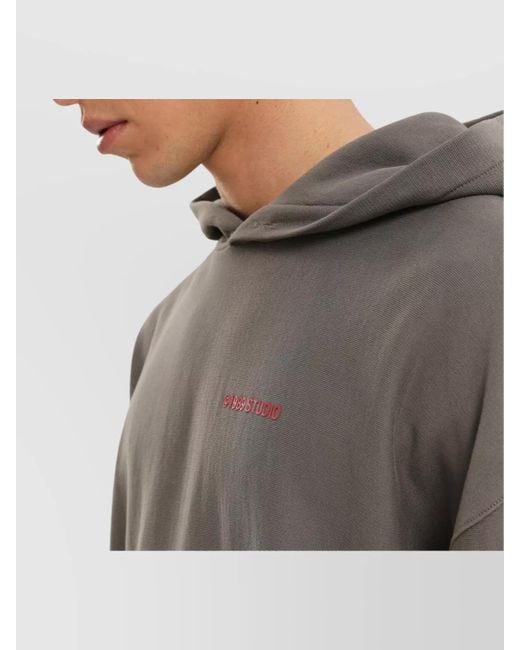 1989 STUDIO Gray Hoodie for men