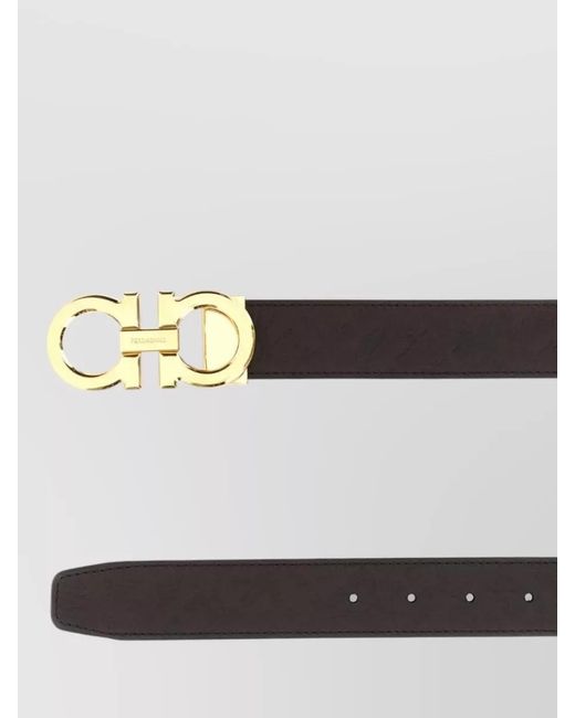 Ferragamo Multicolor Leather Reversible Belt for men