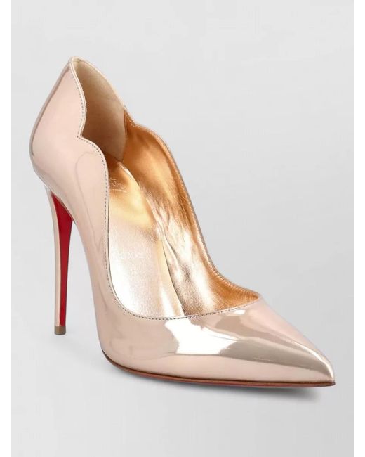 Christian Louboutin Pink Hot Chick Patent Leather Pumps Stiletto