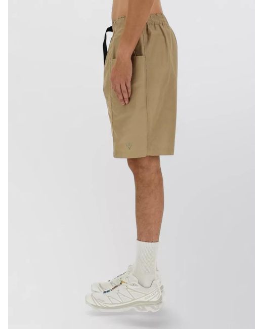 South2 West8 Natural Belted Bermuda Shorts Drawstring Waist for men