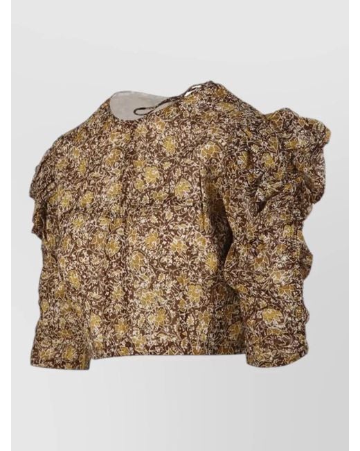 Isabel Marant Brown Cotton Top