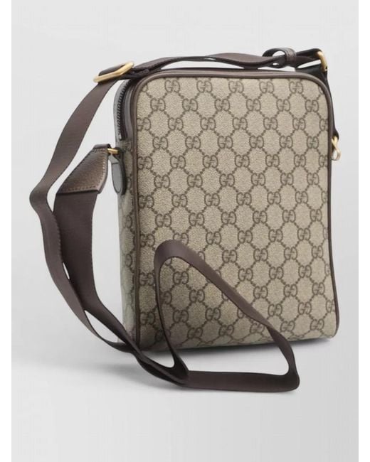 Gucci Multicolor Coated Canvas Shoulder Bag for men