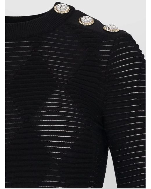 Balmain Blue Crewneck Jumper