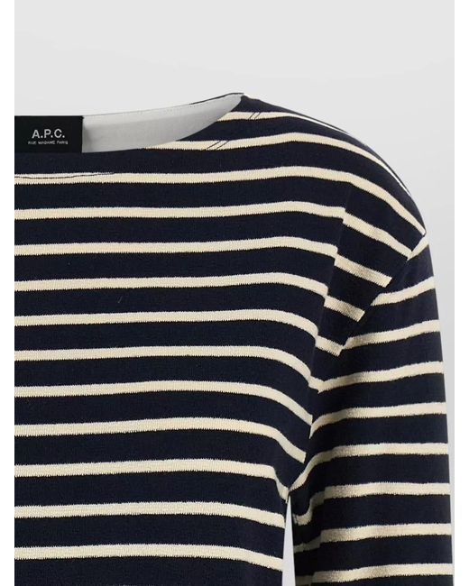 A.P.C. Black Striped Sweater