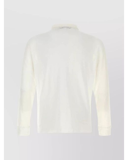 GIMAGUAS White Cotton Polo Shirt for men